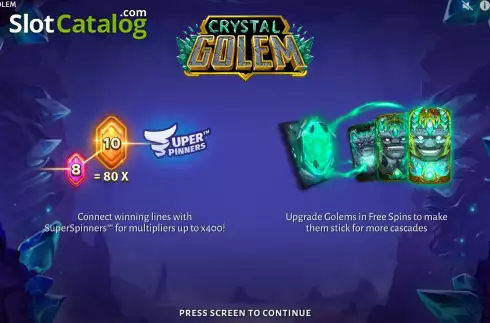 Οθόνη2. Crystal Golem Κουλοχέρης