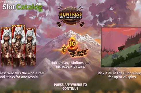 Οθόνη2. Huntress Wild Vengeance Κουλοχέρης