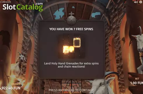 Οθόνη6. Holy Hand Grenade Κουλοχέρης