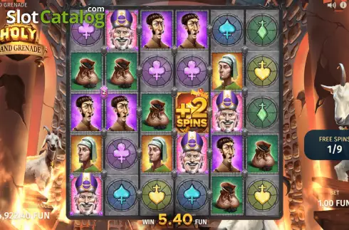 Οθόνη7. Holy Hand Grenade Κουλοχέρης