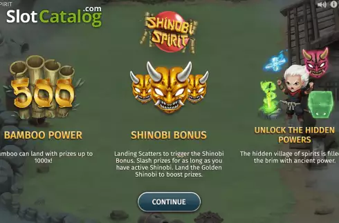 Οθόνη2. Shinobi Spirit Κουλοχέρης