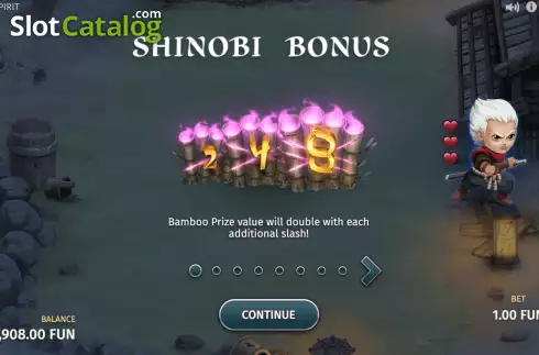 Οθόνη7. Shinobi Spirit Κουλοχέρης