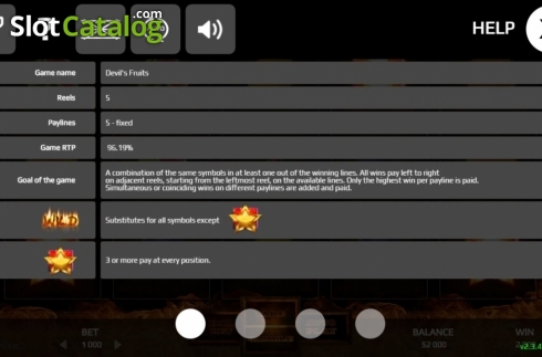 Οθόνη7. Devils Fruits (Promatic Games) Κουλοχέρης