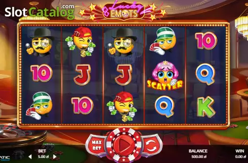 Οθόνη2. Lucky Emots Κουλοχέρης
