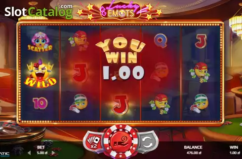 Οθόνη3. Lucky Emots Κουλοχέρης