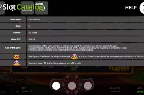 Οθόνη6. Lucky Emots Κουλοχέρης