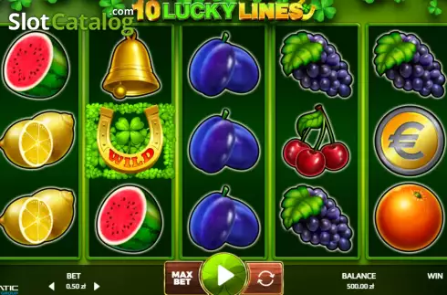Οθόνη2. 10 Lucky Lines Κουλοχέρης