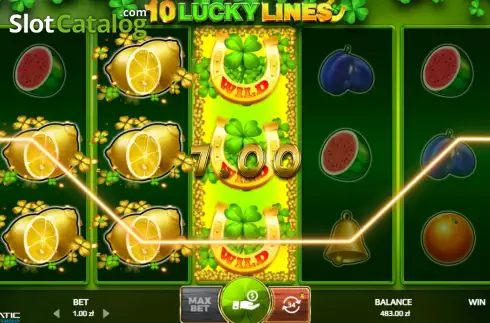 Οθόνη5. 10 Lucky Lines Κουλοχέρης