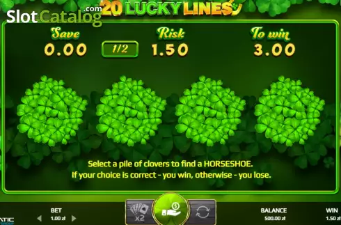 Οθόνη5. 20 Lucky Lines Κουλοχέρης