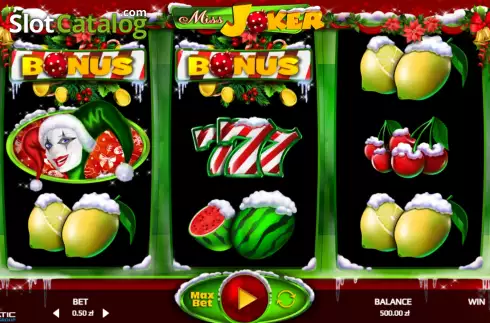 Οθόνη2. Miss Joker Cristmas Κουλοχέρης