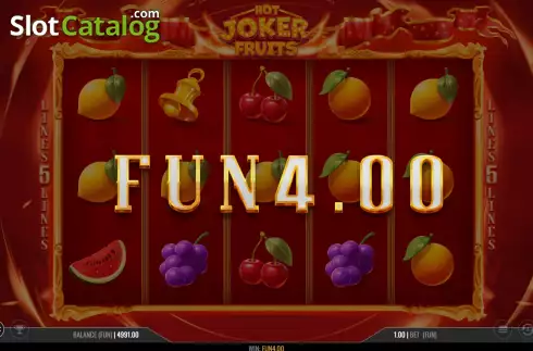 Οθόνη3. Hot Joker Fruits Κουλοχέρης