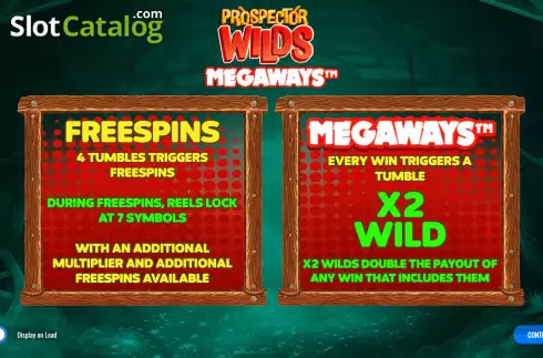 Οθόνη2. Prospector Wilds Megaways Κουλοχέρης