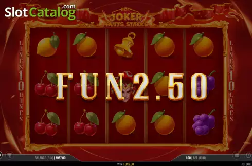 Οθόνη4. Hot Joker Fruits Stacks Κουλοχέρης