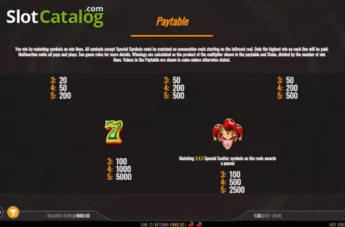 Οθόνη6. Hot Joker Fruits Stacks Κουλοχέρης