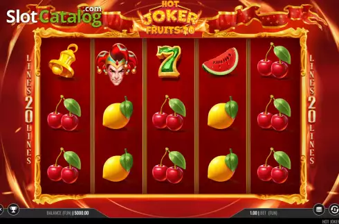 Οθόνη2. Hot Joker Fruits 20 Κουλοχέρης