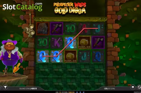 Οθόνη3. Prospector Wilds Gold Digga Κουλοχέρης