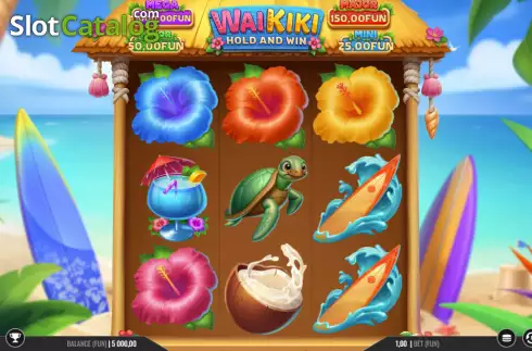 Οθόνη2. Waikiki Hold & Win Κουλοχέρης