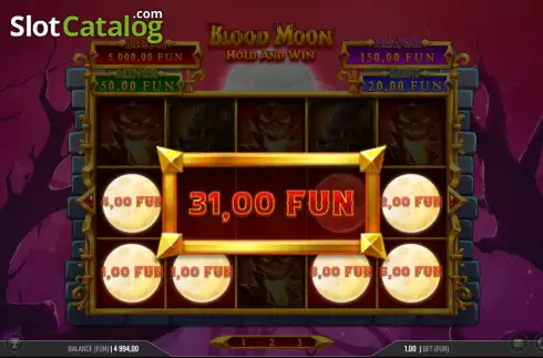 Οθόνη3. Blood Moon Hold & Win Κουλοχέρης 