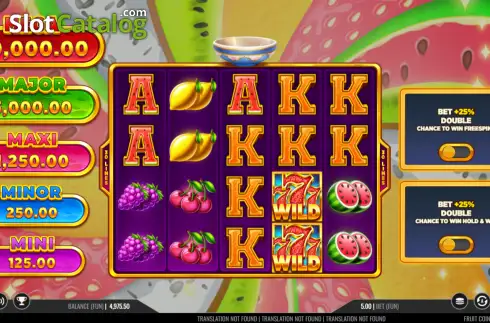 Οθόνη2. Fruit Coins Hold and Win Κουλοχέρης
