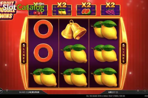 Οθόνη2. Fruit Double Wins Κουλοχέρης