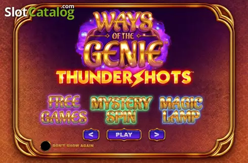 Οθόνη2. Ways Of The Genie Thundershots Κουλοχέρης
