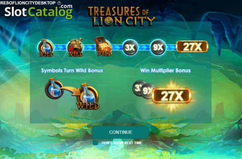 Οθόνη2. Treasures Of Lion City Κουλοχέρης