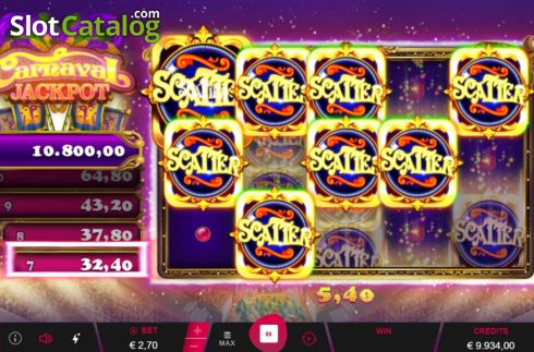 Οθόνη8. Carnaval Jackpot Κουλοχέρης