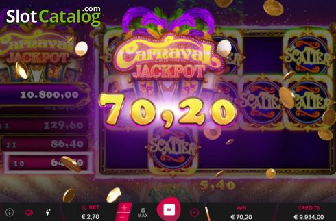 Οθόνη9. Carnaval Jackpot Κουλοχέρης