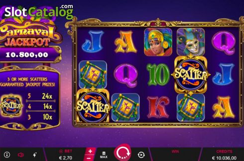 Οθόνη3. Carnaval Jackpot Κουλοχέρης
