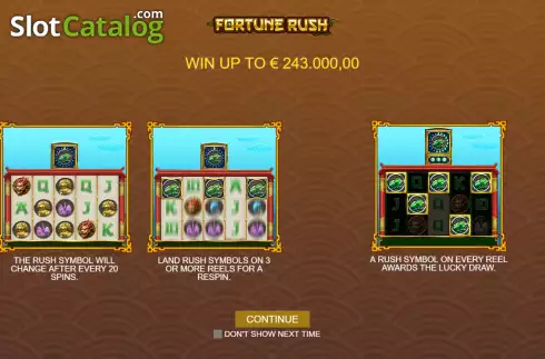Οθόνη2. Fortune Rush Κουλοχέρης