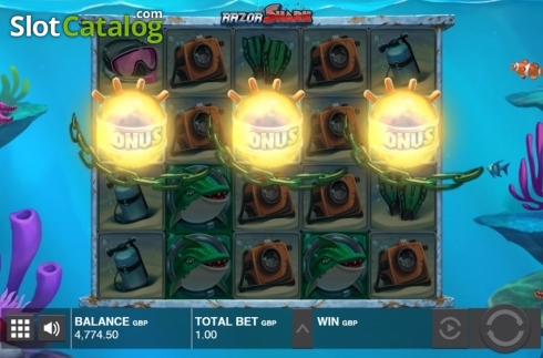 Οθόνη5. Razor Shark Κουλοχέρης