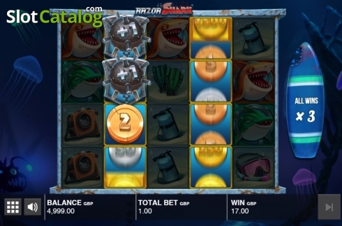 Οθόνη7. Razor Shark Κουλοχέρης
