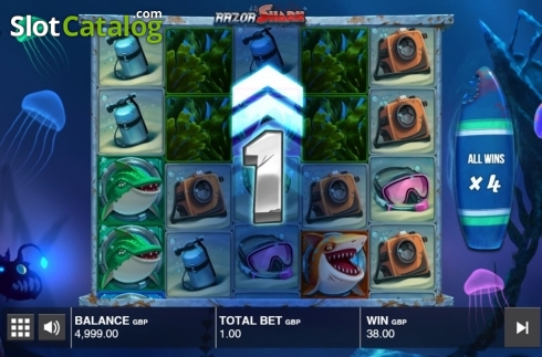 Οθόνη9. Razor Shark Κουλοχέρης