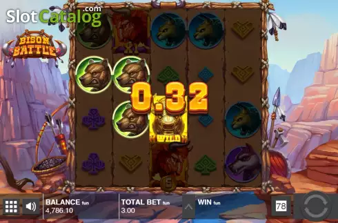Οθόνη5. Bison Battle Κουλοχέρης