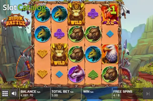 Οθόνη8. Bison Battle Κουλοχέρης