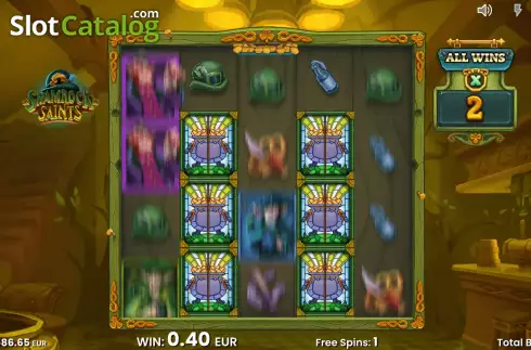 Οθόνη5. Shamrock Saints Κουλοχέρης