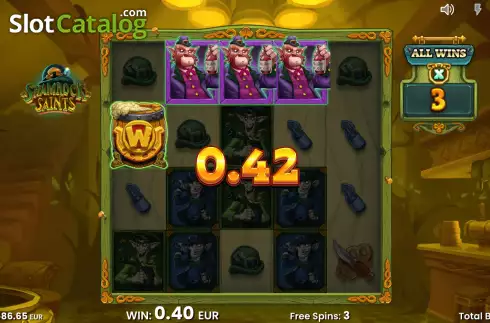 Οθόνη7. Shamrock Saints Κουλοχέρης