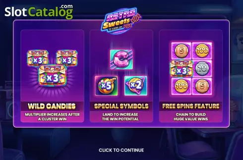 Οθόνη2. Retro Sweets (Push Gaming) Κουλοχέρης