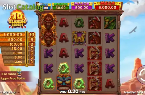 Οθόνη6. 10 Flaming Bisons Κουλοχέρης