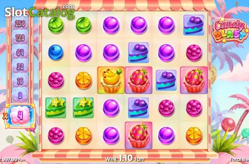 Οθόνη5. Candy Blast (Push Gaming) Κουλοχέρης