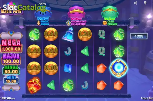 Οθόνη4. 3 Magic Pots Κουλοχέρης