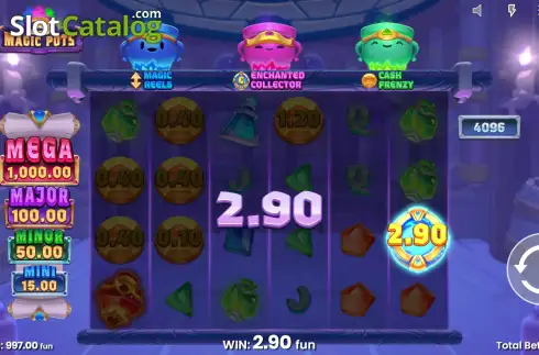 Οθόνη5. 3 Magic Pots Κουλοχέρης