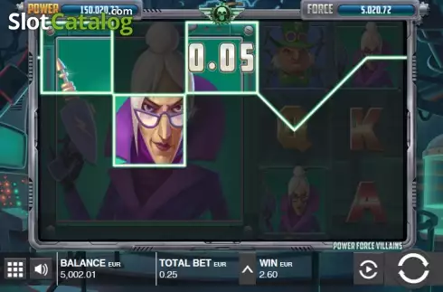 Οθόνη 4. Power Force Villains Κουλοχέρης