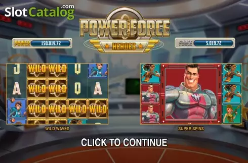 Οθόνη 1. Power Force Heroes Κουλοχέρης