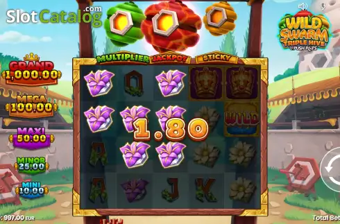 Οθόνη4. Wild Swarm Triple Hive Κουλοχέρης