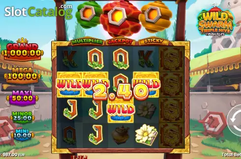 Οθόνη5. Wild Swarm Triple Hive Κουλοχέρης