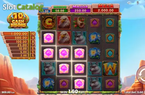 Οθόνη6. 10 Cash Bisons Κουλοχέρης