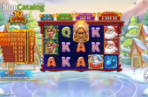 Οθόνη2. 10 Santa’s Reindeers Κουλοχέρης