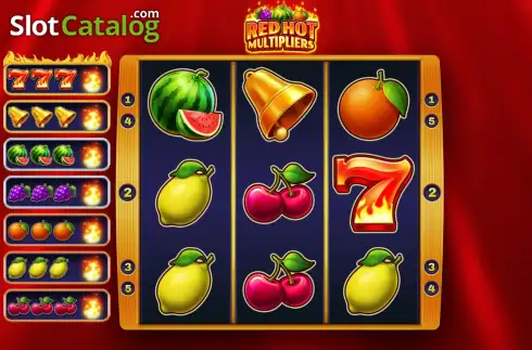 Οθόνη2. Red Hot Multipliers Κουλοχέρης 