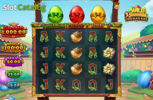 Οθόνη2. Wild Swarm 3 Chocolate Eggs Κουλοχέρης 
